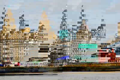 A view of Liverpool docks