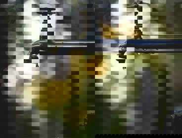 A tap that is about to drip water