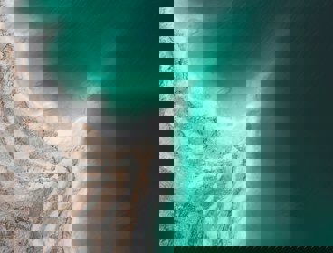 Birds eye view of the Dead Sea