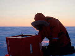 Robbie on Cambridge Bay (Nunvut, Canada) during fieldwork in the Arctic.