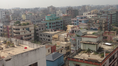 City skyline in Bangladesh