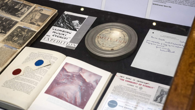 Collections display of Everest related objects