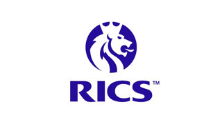 Logo of the RICS or Royal Institution of Chartered Surveyors.
