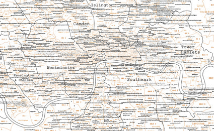 Map of central London