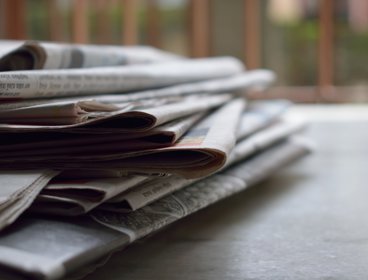 Stack of newspapers