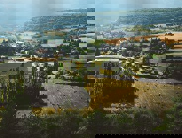 View over French countryside