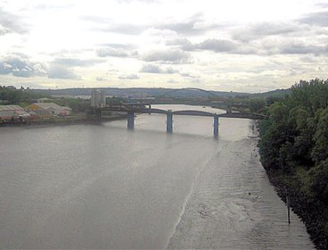 View of River Tyne taken from the A1 Bridge.