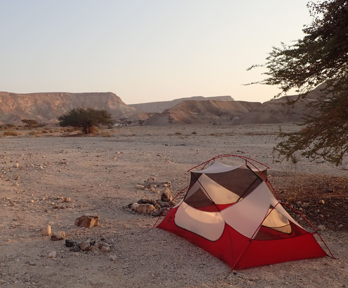 Tent set up in Israel