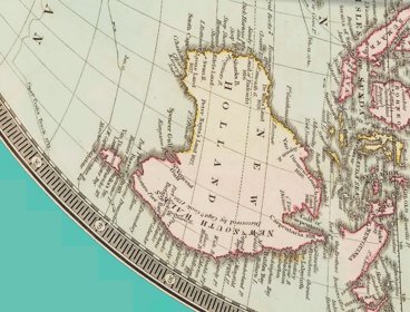 Historical map of New Holland.