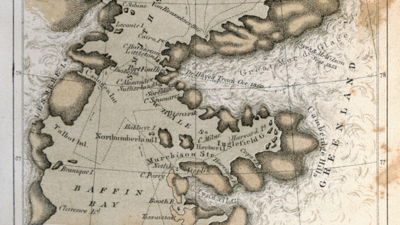 Chart of Greenland by Smith Sound.